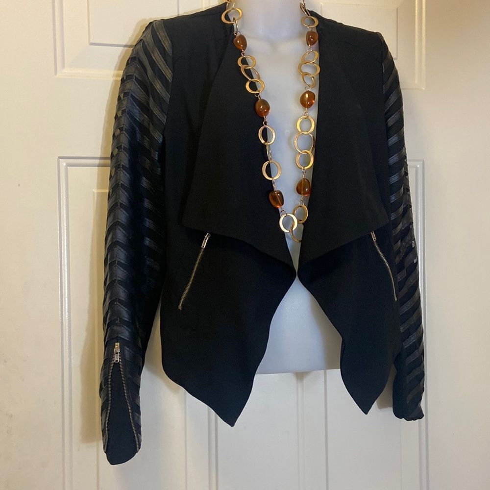 VINTAGE VO JEANS DESIGNED IN LOS ANGELES WOMEN BLOUSE & JACKET SIZE M